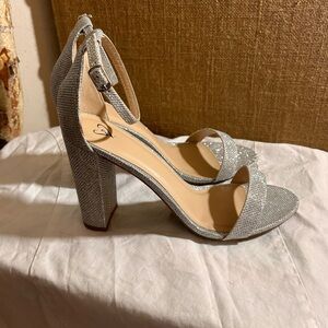 Elegant Silver Women's Heels